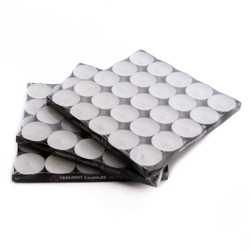 Tealight Mum - Beyaz 25 li Paket